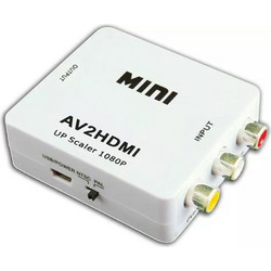 Μίνι μετατροπέας(Converter) από AV σε Έξοδο HDMI full HD λευκό 11.2.22