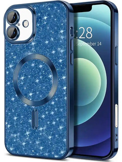 Techsuit Luxury Glitter MagSafe Θήκη Deep Blue (iPhone 16)