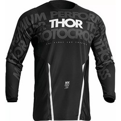 ΜΠΛΟΥΖΑ MX THOR JERSEY PULSE MONO BLACK/WHITE