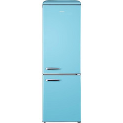 Robin RB-310 Retro Ψυγειοκαταψύκτης 300lt Υ192xΠ60xΒ60cm Μπλε