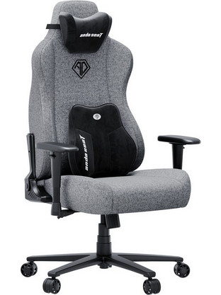 Anda Seat Novis Ultra XL Καρέκλα Gaming Υφασμάτινη με Ρυθμιζόμενα Μπράτσα Γκρι AD23-XL-01-G-F
