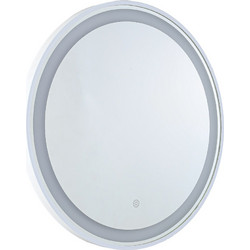 MIC-07 ΚΑΘΡΕΠΤΗΣ WH ΣΤΡΟΓΓΥΛΟΣ LED ΦΩΤΙΣΜΟ TOUCH ARlight - ARlight
