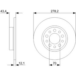 Bosch Δισκόπλακα - 0 986 479 378