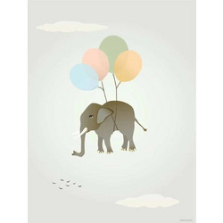 Vissevasse - Αφίσα 30x40cm Flying Elephant