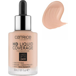 Catrice HD Liquid Coverage 020 Rose Beige Liquid Foundation 30ml