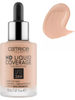 Catrice HD Liquid Coverage 020 Rose Beige Liquid Foundation 30ml