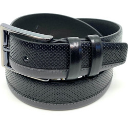 Legend Accessories Ανδρική Ζώνη Δερμάτινη Γκρι Μαύρη L-1733-GREY/BLACK