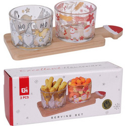 Σετ σερβιρίσματος Excellent Houseware με 2 μπολ και δίσκο