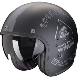 Scorpion Evo Belfast Pique Matt Black / Silver Κράνος Μηχανής Jet 1000gr