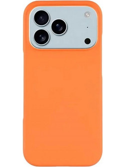 Θήκη Rubber Ενισχυμένης Σιλικόνης για iPhone 17 pro max Πορτοκαλί
