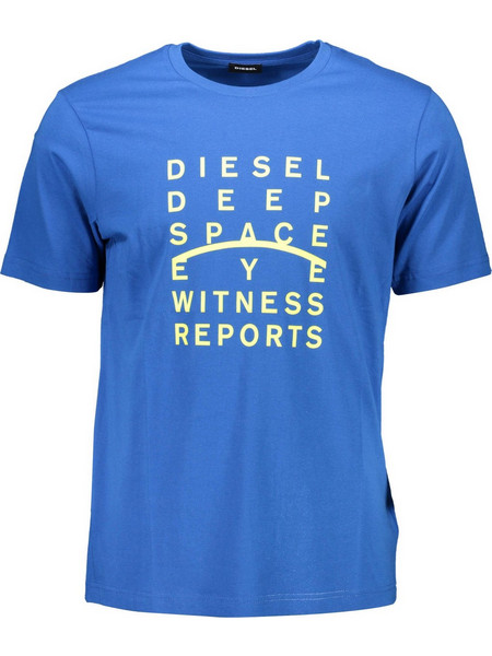 Diesel Mens Short Sleeve T-shirt Blue S4ELT-JUST_2B12585-U8II