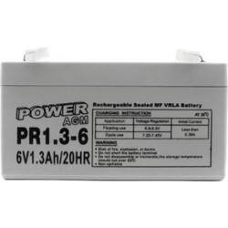 Μπαταρία POWER AGM PR1.3-6 | 6V 1.3Ah