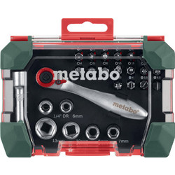 Metabo Σετ μύτες και καρυδάκια Promoline SP 26 τμχ. σε κασετίνα 626701000