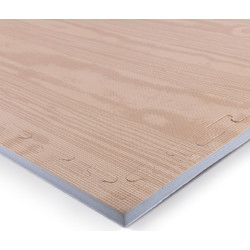 Δάπεδο Προστασίας Puzzle EVA 100x100x2 cm - Ξύλο / Γκρι