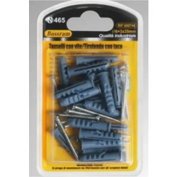 Βίδες με Ούπα 18 τμχ 3x35mm+Φ6mm Bossram 680744