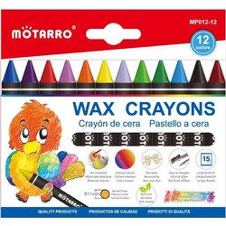 MP Motarro Wax Crayons Κηρομπογιές Σετ 12τμχ MP012-12