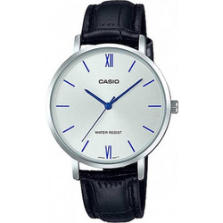 Casio Γυναικείο Ρολόι με Μαύρο Δερμάτινο Λουράκι LTP-VT01L-7B1UDF