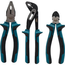 BORMANN Pro BHT1661 Πενσοειδή Σετ 3 Τεμαχίων Πένσα + Πλαγιοκόφτης + Γκαζοτανάλια Cr-V (036562 )