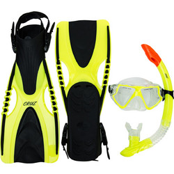 Cruz Σετ Κατάδυσης Hani Faru Sr. Diving Set - 3 Pcs. - 1001 Black