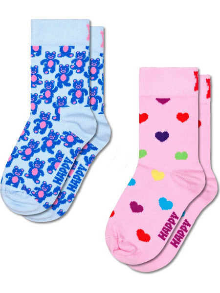 HAPPY SOCKS 'TEDDY BEAR' 2-PACK ΠΑΙΔΙΚΕΣ ΚΑΛΤΣΕΣ P001472-1000 (1000/MULTICOLOR)