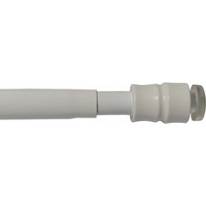Κουρτινόξυλο Πίεσης Φ9mm Μονό 60-90cm Grace White 60902