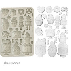 Καλούπι σιλικόνης A5-14.8x21cm Candy Christmas Cakes Stamperia (KACMA584)