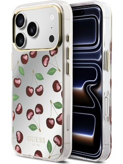 GUESS PC/TPU Mirror Glitter Cherry MagSafe Case for iPhone 17 Pro - (GUHMP17L5HMRCGEG)