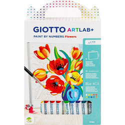 Giotto ArtLab Σετ Ζωγραφικής Paint by Numbers Flowers (F582600)