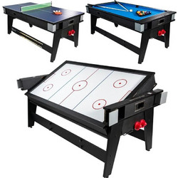 4-IN-1 MULTIGAMING TABLE BILLIARDS TABLE TENNIS HOOK-UP DINING TABLE 189x94.1x81.3CM ENERO