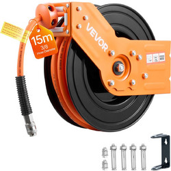 VEVOR Αυτόματο Ρετράκτορας Αέρος 15m x 9.5mm, 300PSI, Με Περιστροφή 180 για Γκαράζ/Εργαστήρια KQRGJPOGKFSDE97QQ002V0