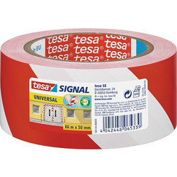 Προειδοποιητική ταινία Tesa Signal Universal κόκκινη/λευκή 50 mm x 66 m