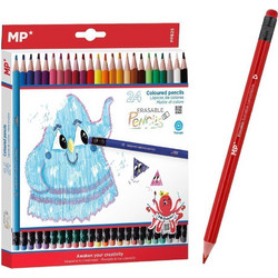 MP Erasable Ξυλομπογιές Σετ 24τμχ