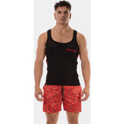 Barcode Berlin Tank Top Lilan Black - Red