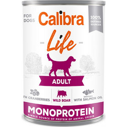 Calibra Life Adult Monoprotein with Wild Boar, Cranberries & Salmon Oil 400gr