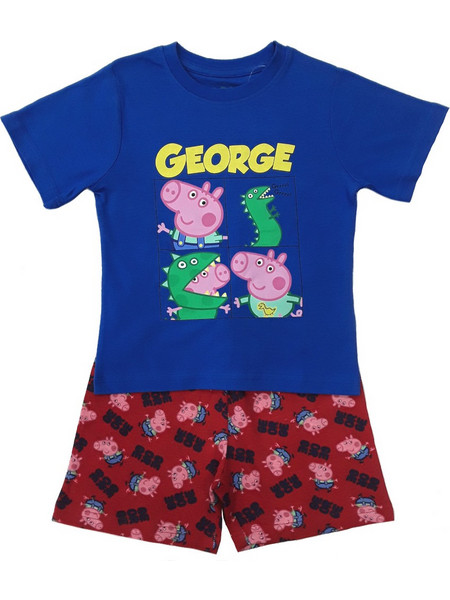 Πιτζάμα Καλοκαιρινή Peppa George Blue Red 80101960001