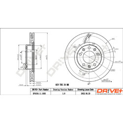 Dr!ve+ Δισκόπλακα - DP1010.11.1630