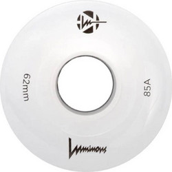 LUMINOUS Ροδάκια Led Quads White Slim Hub 62χιλ./85A - Λευκό