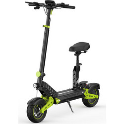 Velogreen D2 Plus ES-D2P48100 Ηλεκτρικό Πατίνι με Σέλα 45km/h Max Ταχύτητα και 65km Αυτονομία Μαύρο Lime