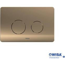 Πλακέτα χειρισμού easy-touch Wisa F099-811 Rose Gold Brushed PVD 24,7x16,5cm 362-F099-811