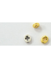 100 ΤΕΜ ΜΕΤΑΛΛΙΚΟΣ ΣΤΑΥΡΟΣ ΟΒΑΛ ΔΙΑΤΡΗΤΟΣ 10mm x 7mm A41510 0518028