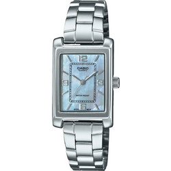 Casio Γυναικείο Ρολόι με Ασημί Μεταλλικό Μπρασελέ LTP-1234DS-2A