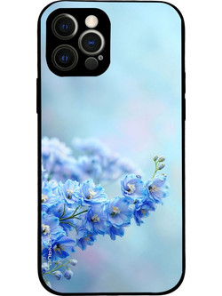 Sonique Sunset in Eden Series Blue Delphia Back Cover (iPhone 12 Pro)