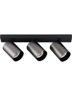 Yeelight Τριπλό Σποτ με Ντουί GU10 σε Μαύρο Χρώμα YLDDL-0085-B
