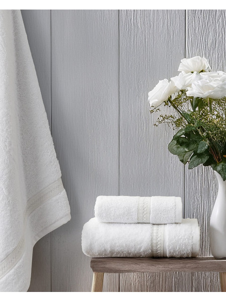 Σετ Πετσέτες (30x50 50x90 70x140) - Aveline White της Nima Home 100% Cotton, 450 gsm Σετ (1 x 30x50 1 x 50x90 1 x 70x140)