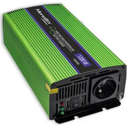 Qoltec Καθαρού Ημιτόνου Inverter Ισχύος 1200W με Τάση Εισόδου 12V 51941