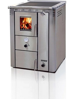Senko C-30 Inox Mat Ξυλόσομπα Καλοριφέρ