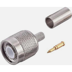 GBC 30.4004.00 TNC Αρσενικό Crimp για RG58 - 50 Ohm, Νικελωτός Χαλκός & PTFE