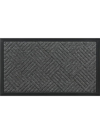 HOME USE πατάκι εισόδου HUH-0212, αντιολισθητικό, 60x40cm, 5mm πάχος, γκρι