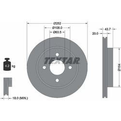 Textar Δισκόπλακα - 92063603
