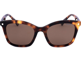 Polaroid Eyewear PLD4110/S/X 086/HE Γυναικεία Γυαλιά Ηλίου Τετράγωνα Κοκάλινα Καφέ με Καφέ Polarized Καθρέπτη Φακό
